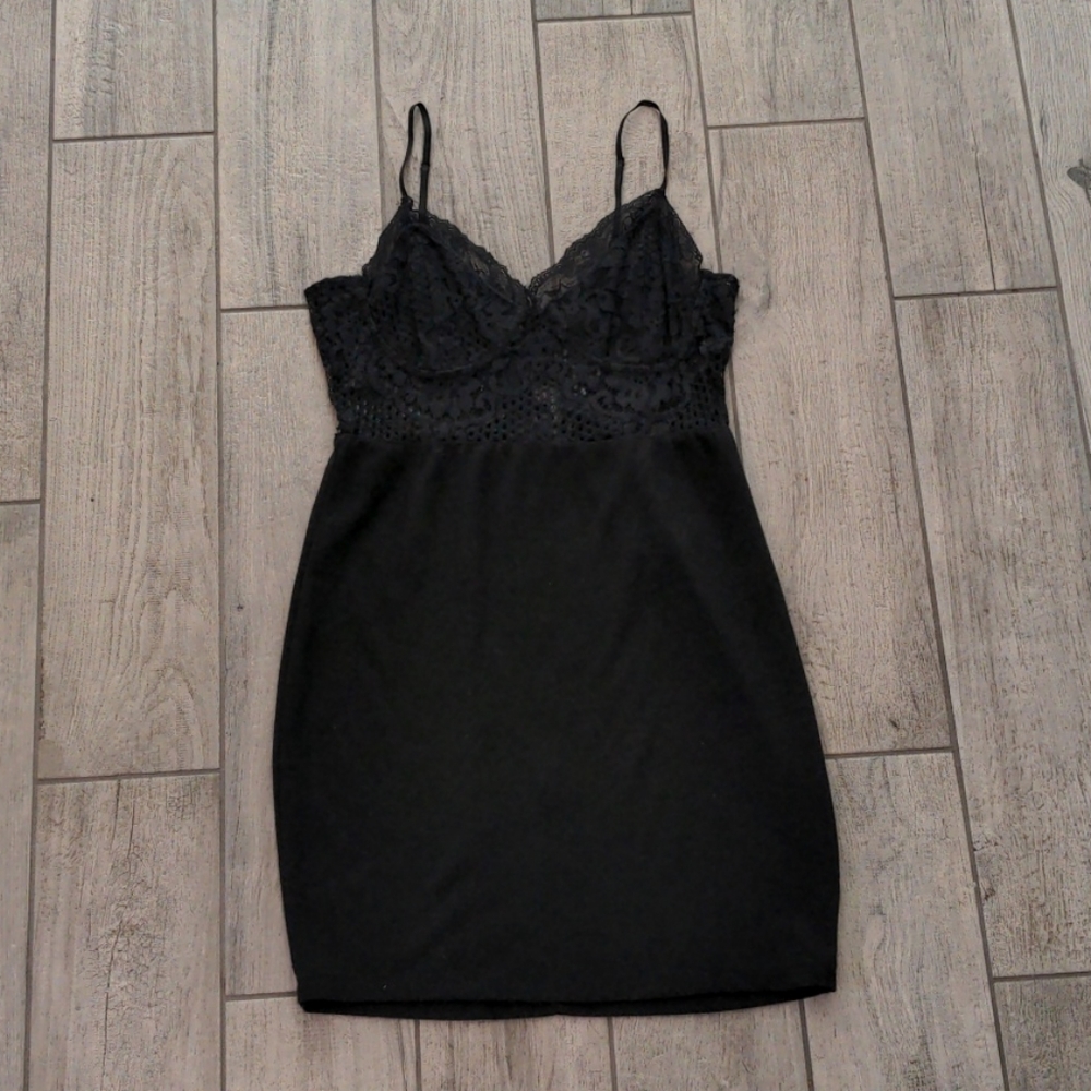 Mini black dress